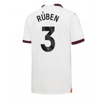 Pánský Fotbalový dres Manchester City Ruben Dias #3 2023-24 Venkovní Krátký Rukáv
